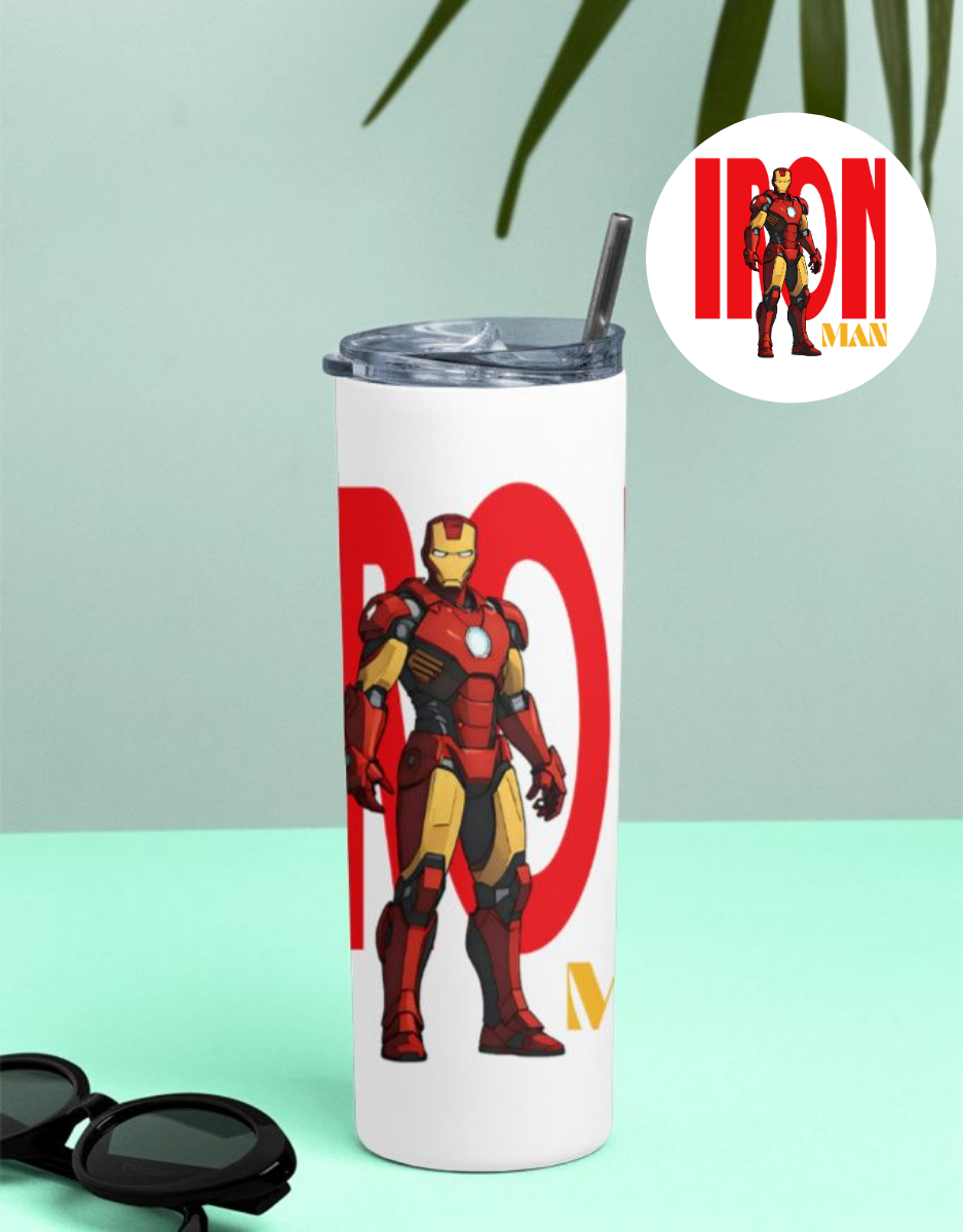Iron Man Superhero Tumbler Bottle