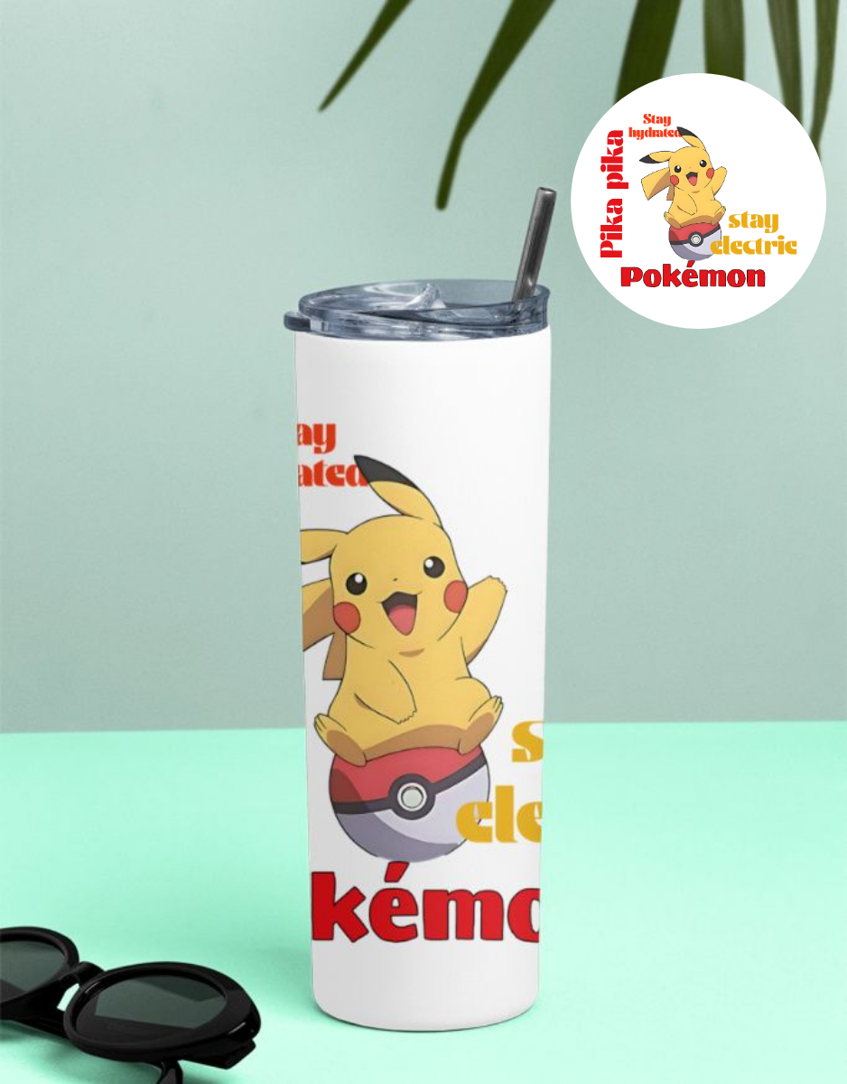 Pikachu Stay Electric Tumbler Bottle