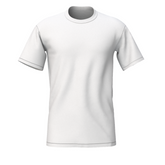 Bulk Unisex White Round Neck T-shirt