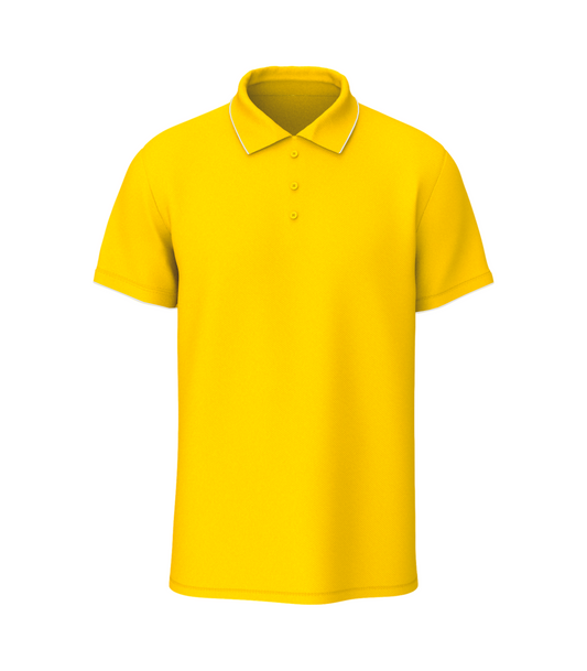 Solid Unisex Premium Yellow Polo T-Shirt