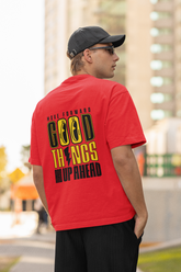 Good Things Unisex Red Oversized T-Shirt