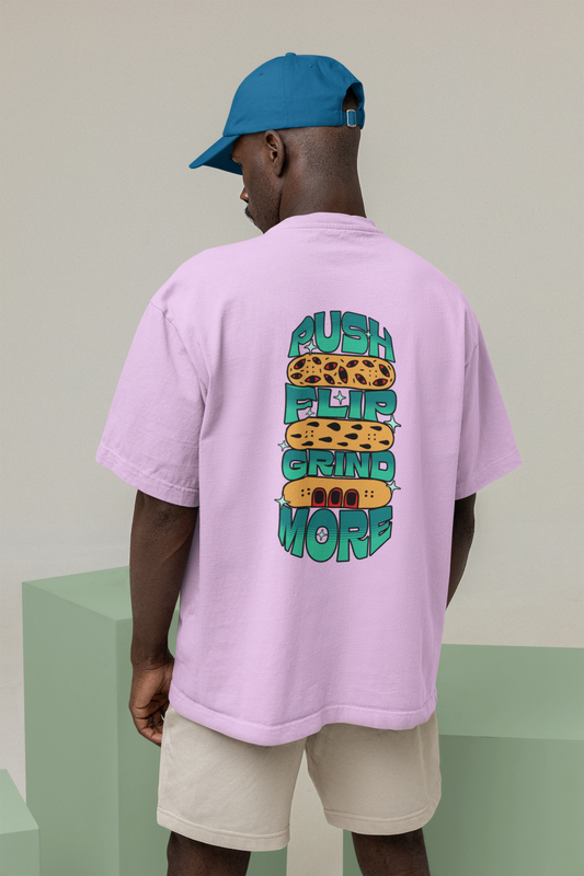 Grind unisex lavender oversized t-shirt