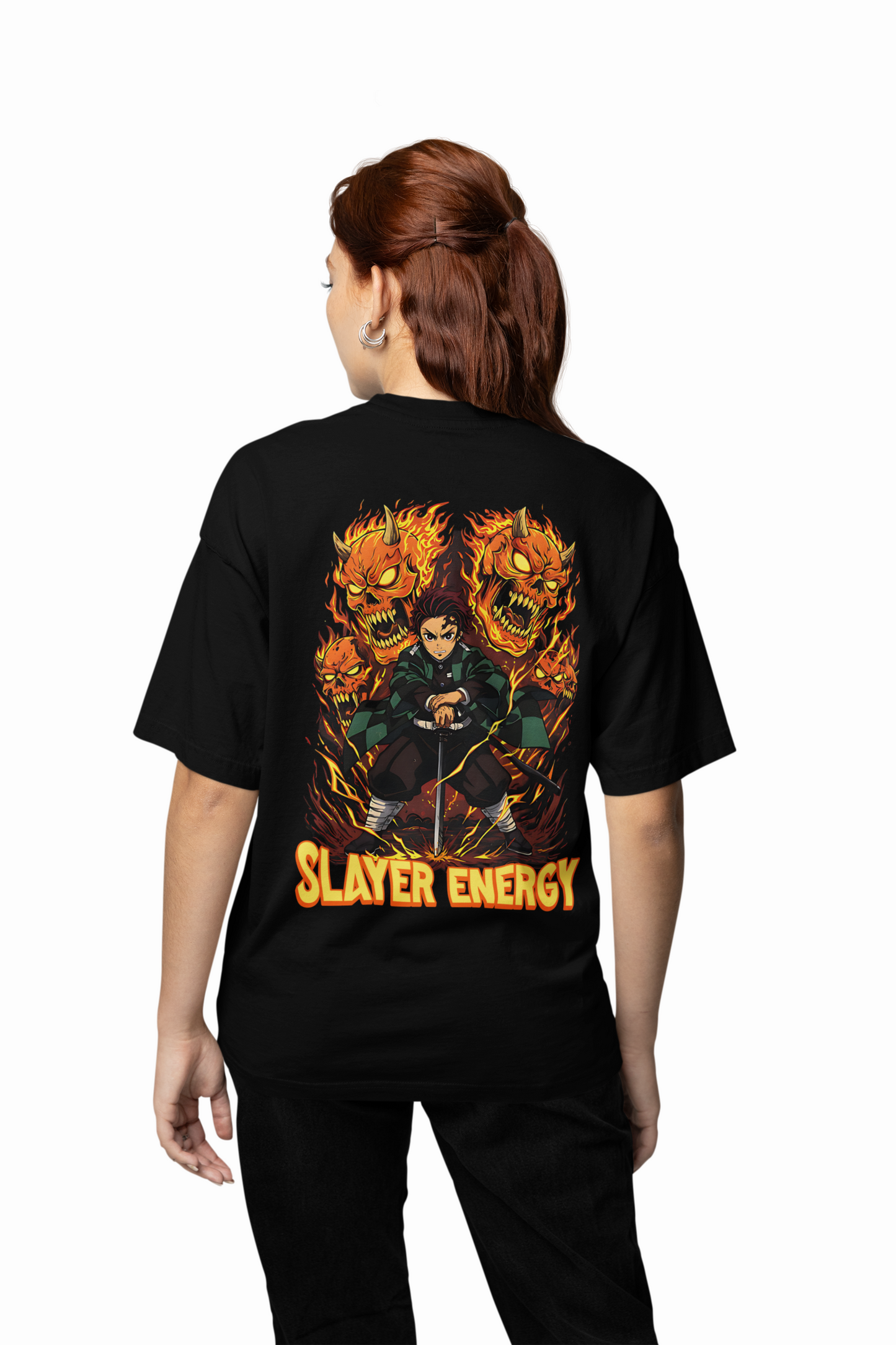 Slayer Energy Oversized T-Shirts – Bold Anime Streetwear