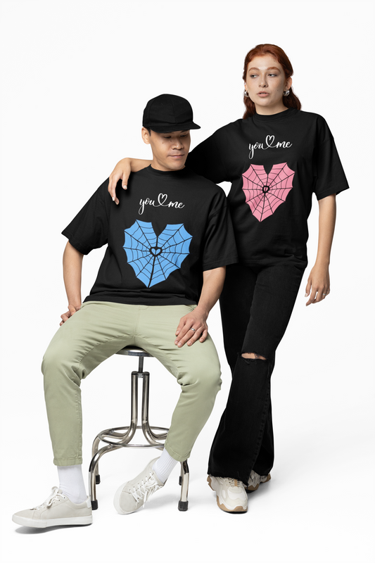 Web of Love Oversized T-Shirts
