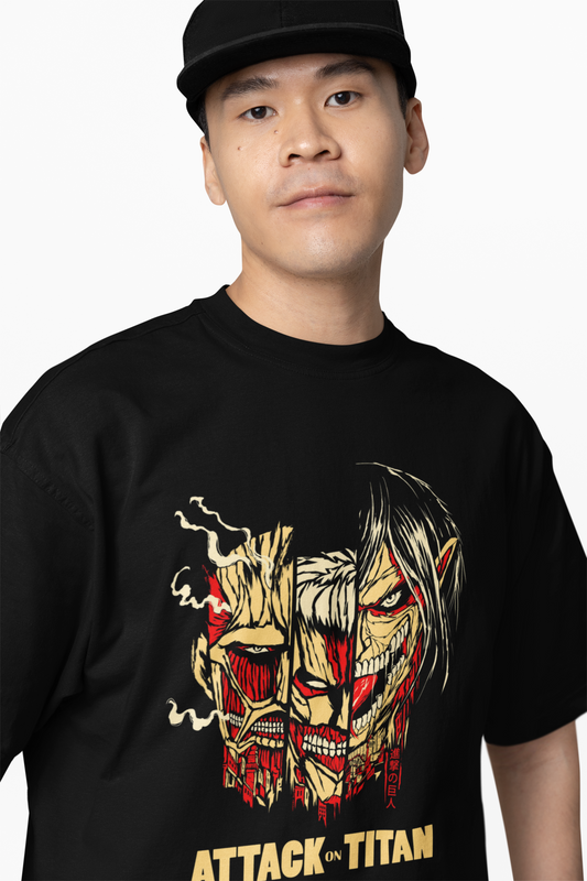 Shingeki No Kyojin Oversized T-Shirts