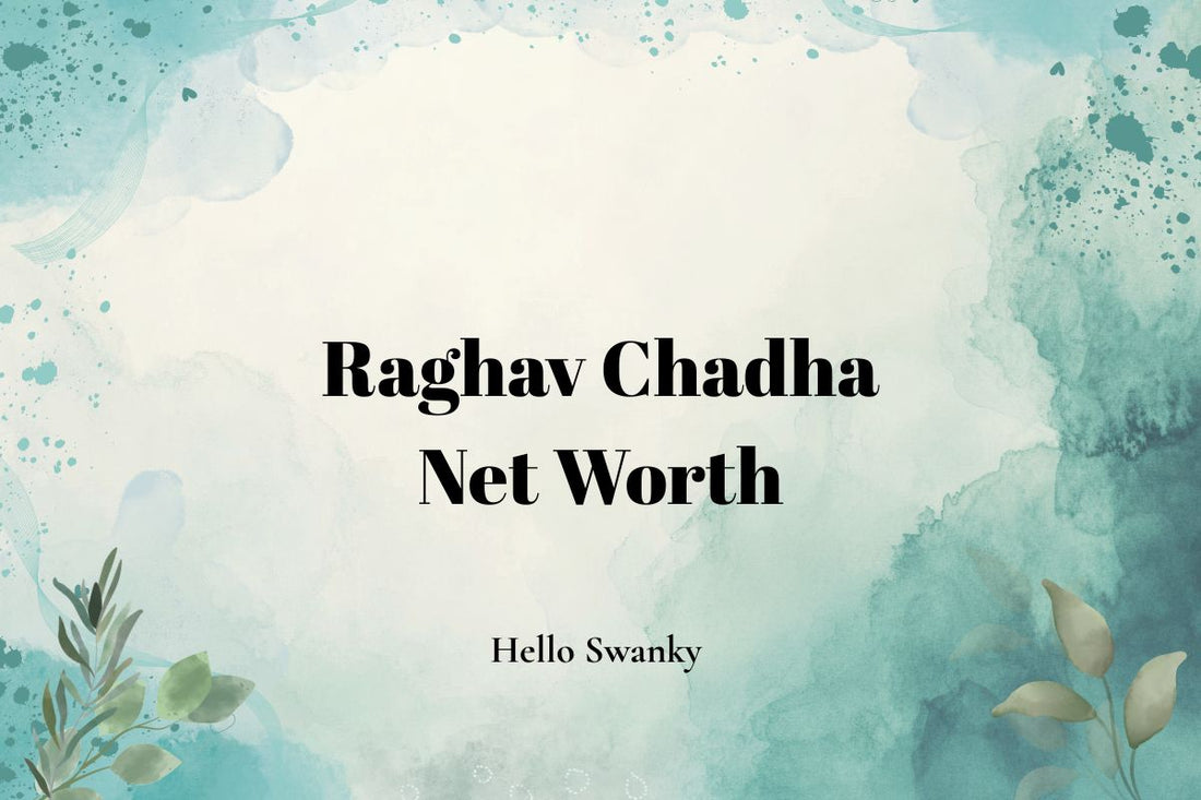 Raghav Chadha Net Worth