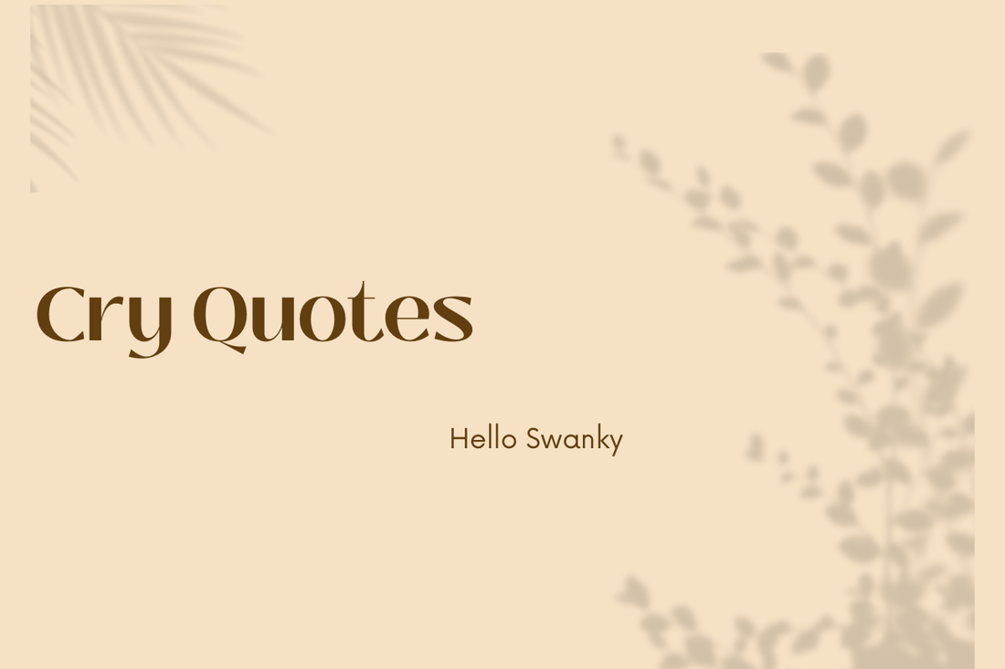 Cry Quotes