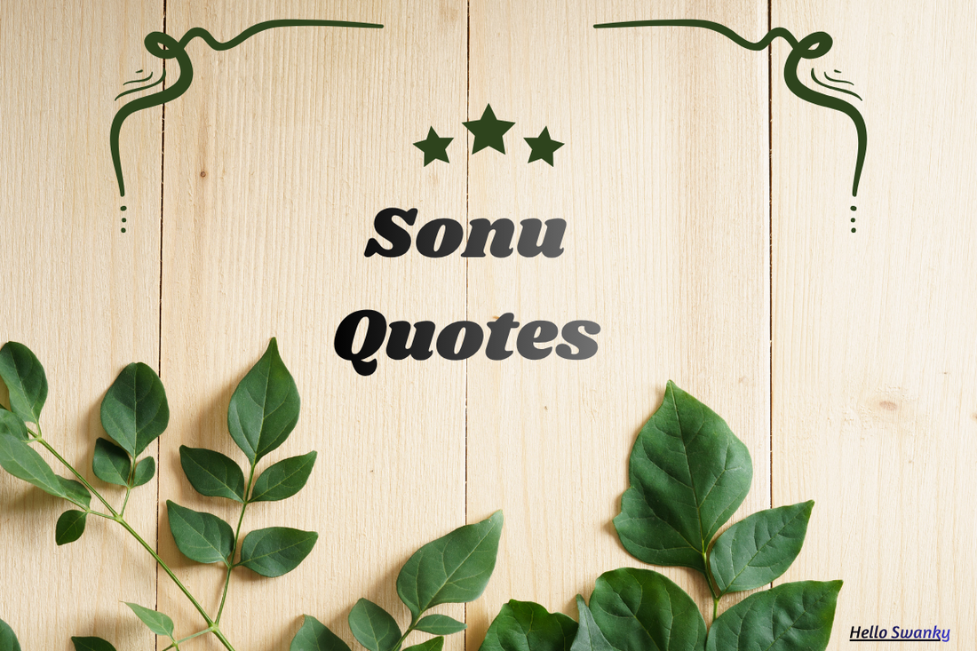 Sonu Quotes