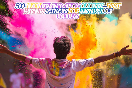500+Holi Celebration Quotes–Best Wishes Sayings for Festival of Colors