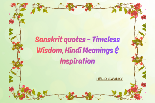 Sanskrit quotes
