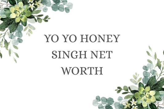 Yo Yo Honey Singh Net Worth