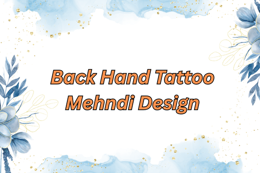 Back Hand Tattoo Mehndi Design