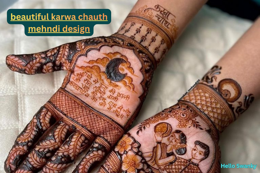 Beautiful Karwa Chauth Mehndi Design