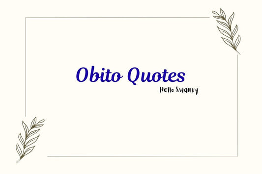 Obito Quotes