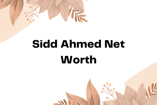 Sidd Ahmed Net Worth