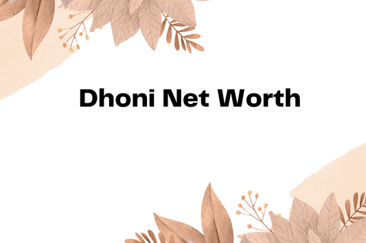 Dhoni Net Worth
