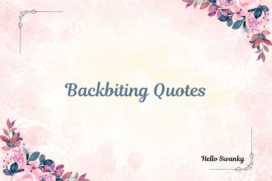 Backbiting Quotes