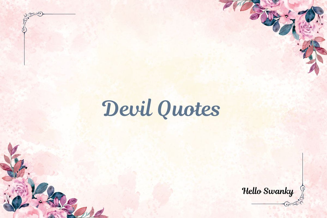 Devil Quotes
