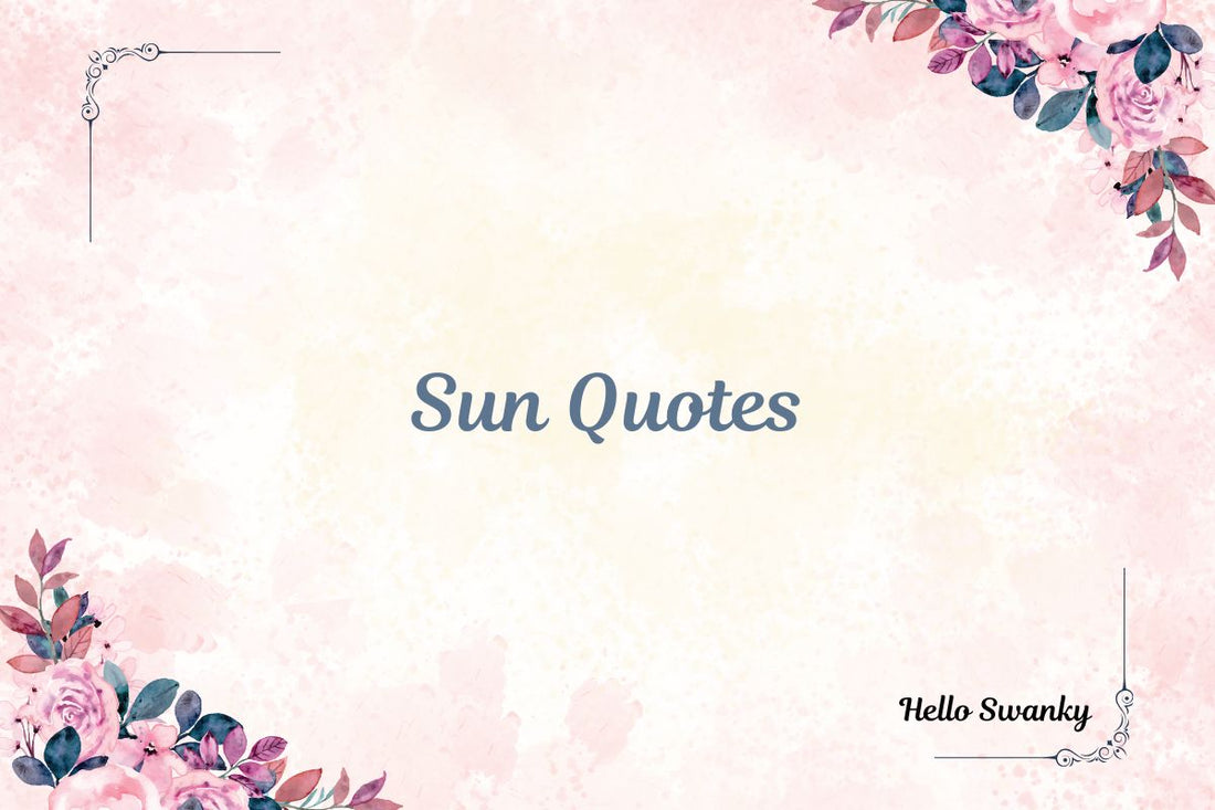 Sun Quotes