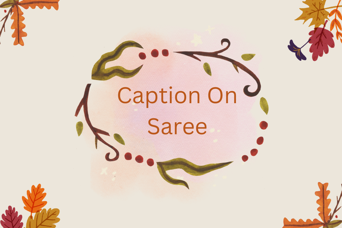 Caption On Saree