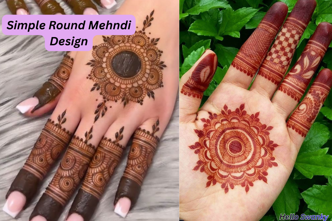 Simple Round Mehndi Design