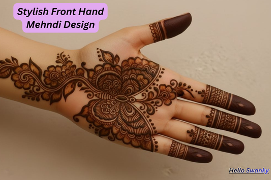 Stylish Front Hand Mehndi Design