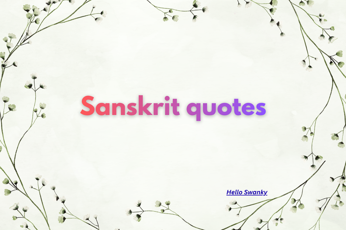 Sanskrit quotes