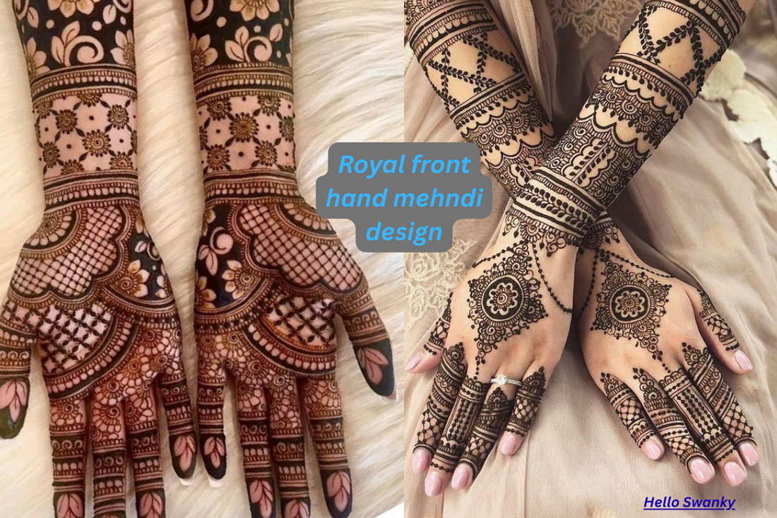 Royal front hand mehndi design