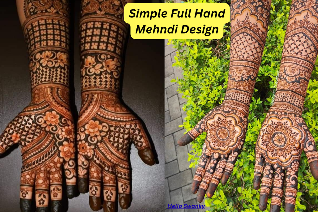Simple Full Hand Mehndi Design