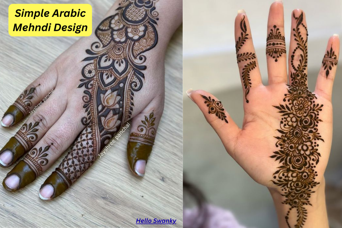 Simple Arabic Mehndi Design