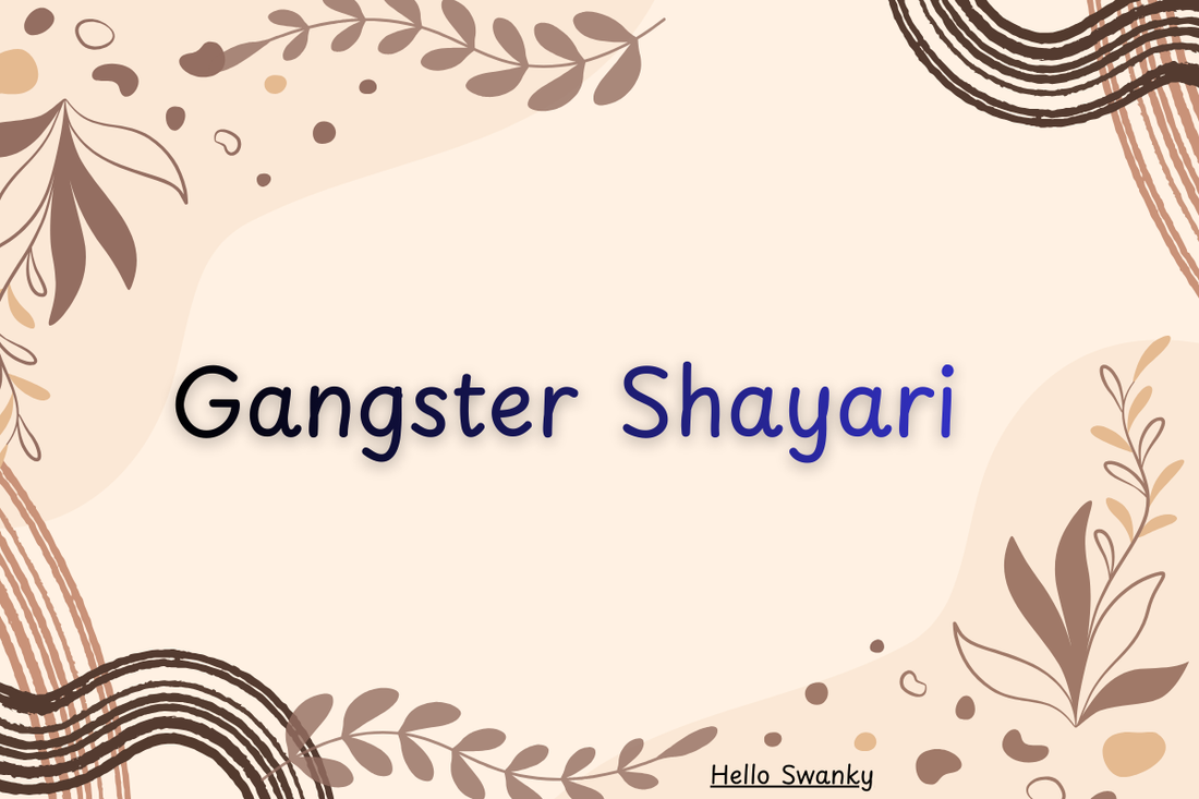 Gangster Shayari