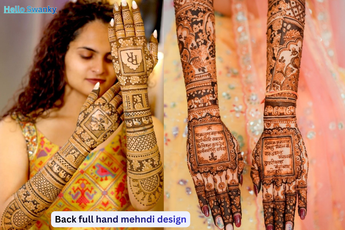 Back Full Hand Mehndi Design