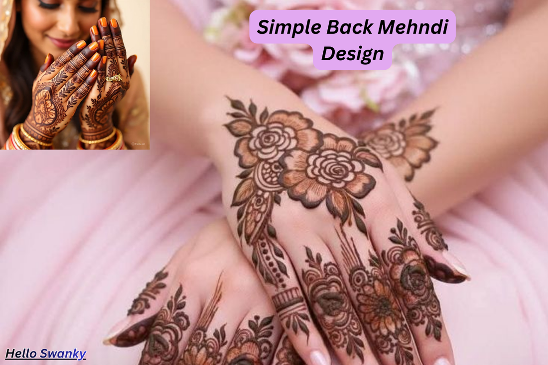 Simple Back Mehndi Design