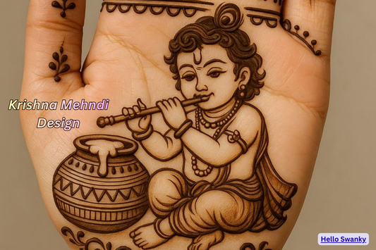 Krishna Mehndi Design