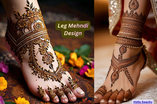 Leg Mehndi Design