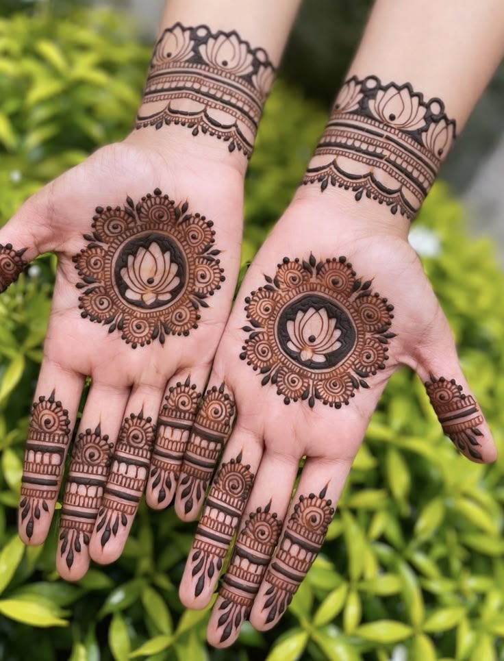 Lotus Mehndi Design