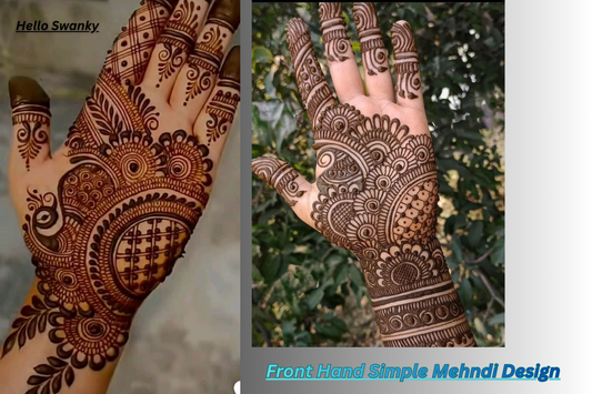 Front Hand Simple Mehndi Design