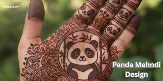 Panda Mehndi Design