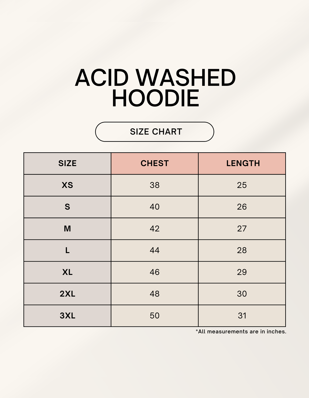 Color_Size Chart