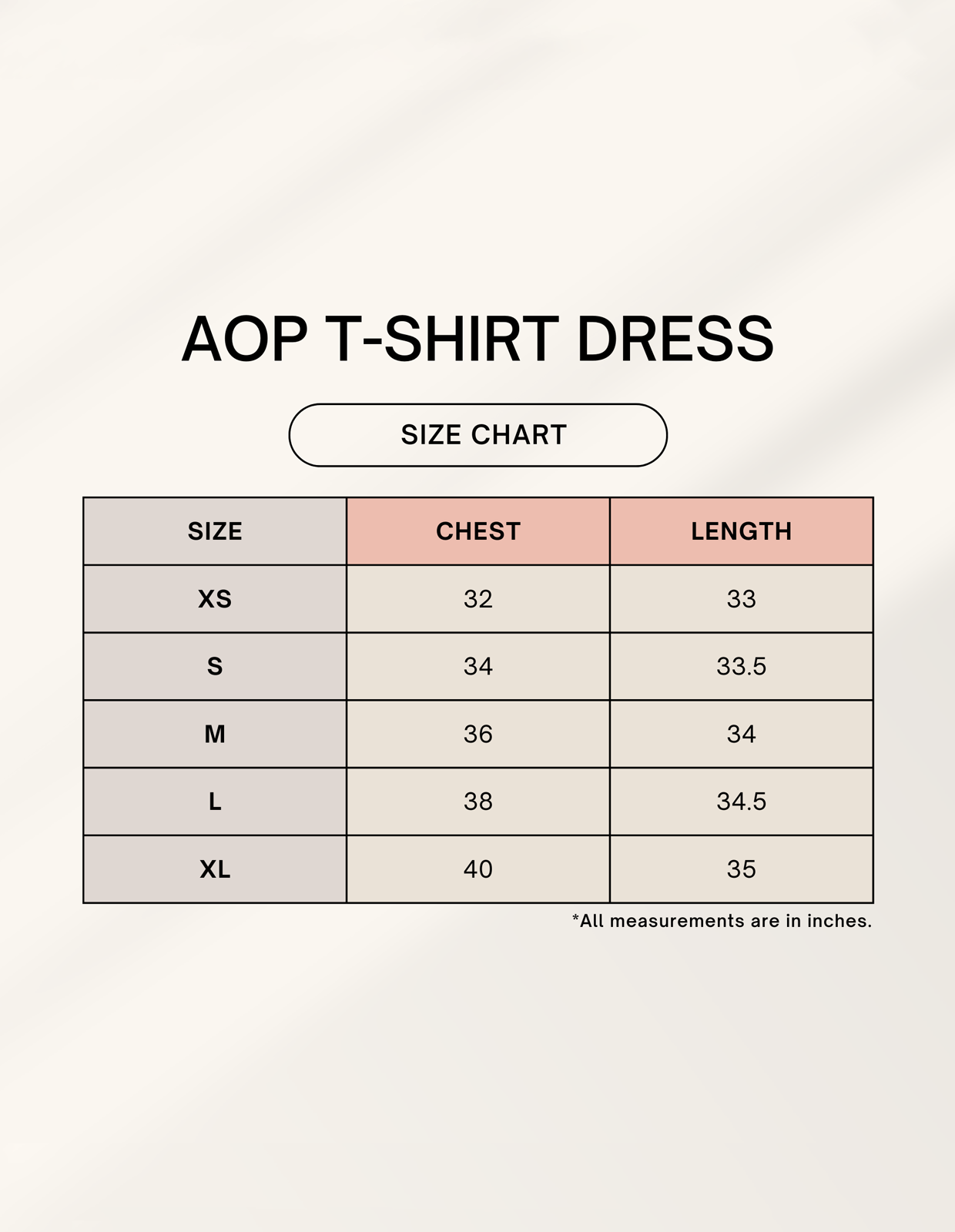 Color_Size Chart