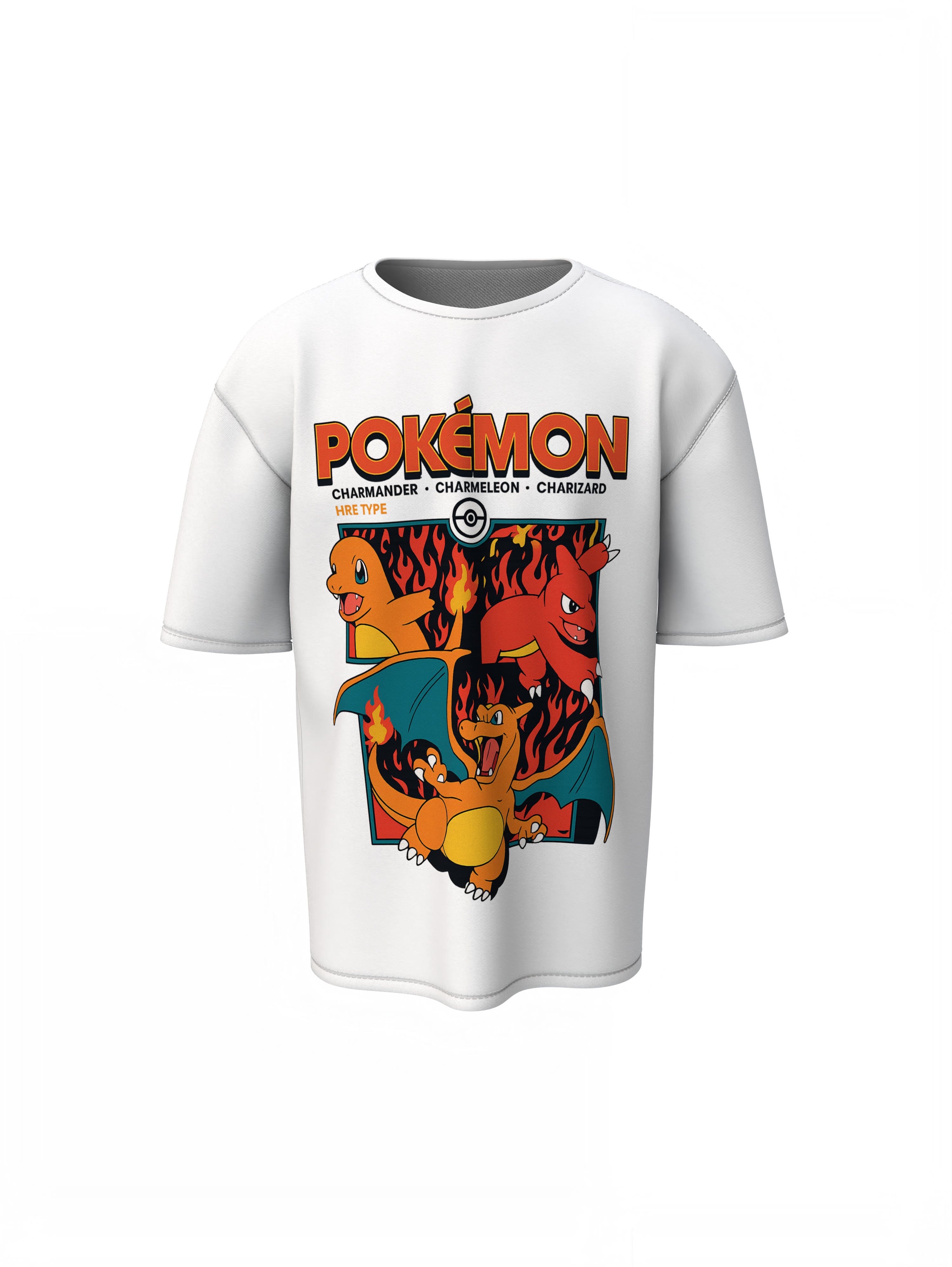 Charmander Oversized T-Shirts