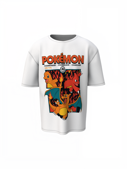 Charmander Oversized T-Shirts – Fiery Pokémon Streetwear Style