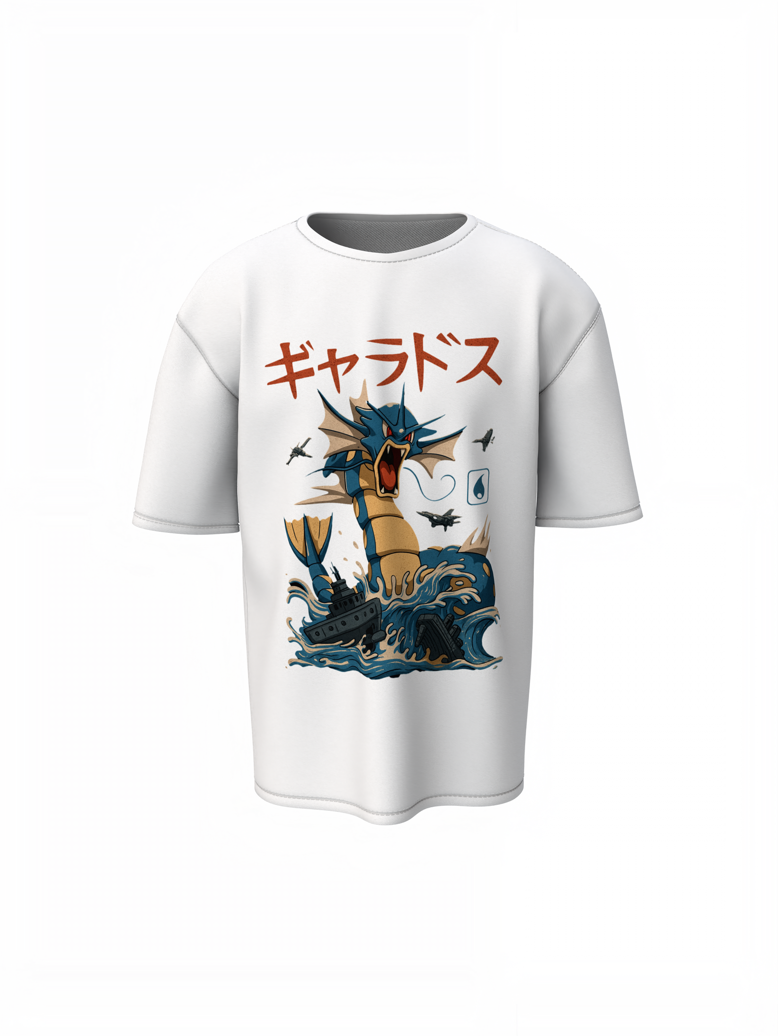 Gyarados Oversized T-Shirt Bold Pokémon Streetwear Tee