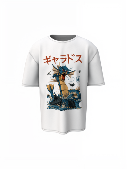 Gyarados Oversized T-Shirt Bold Pokémon Streetwear Tee