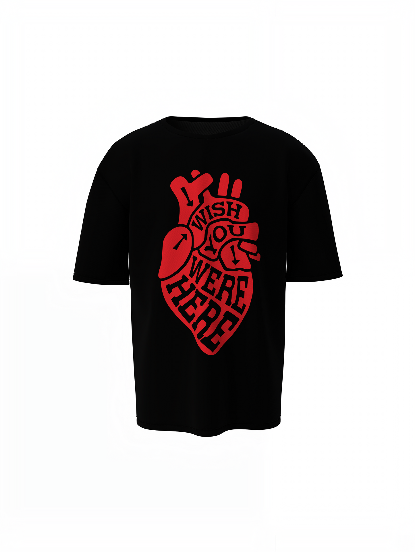 Heart Graphic Oversized T-Shirt Bold Relaxed Streetwear Style