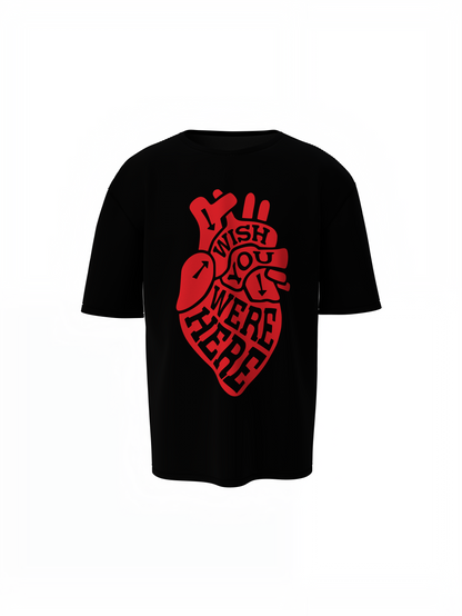 Heart Graphic Oversized T-Shirt Bold Relaxed Streetwear Style