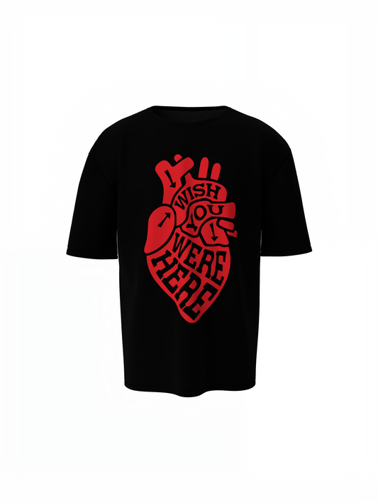 Heart Graphic Oversized T-Shirt Bold Relaxed Streetwear Style