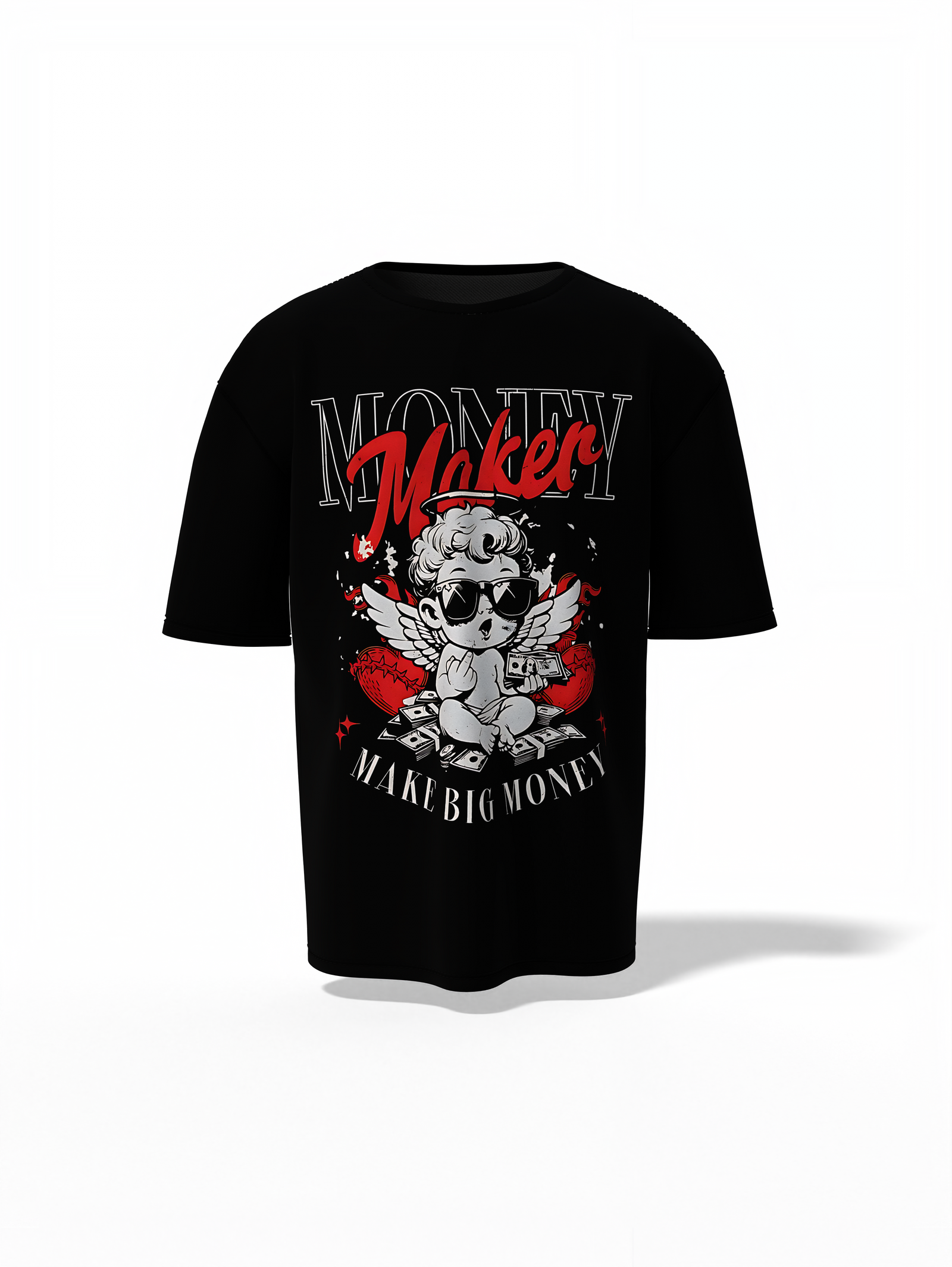 Make Big Money Oversized T-Shirt – Bold Streetwear Tee