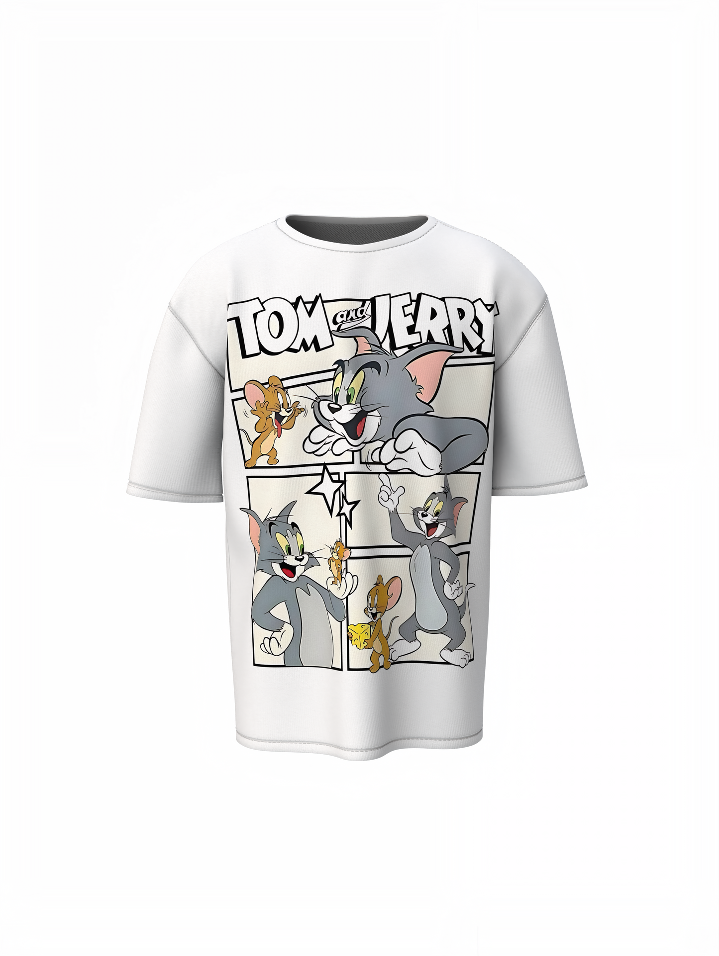 Tom Jerry Comic Oversized T-Shirt Premium Streetwear Art