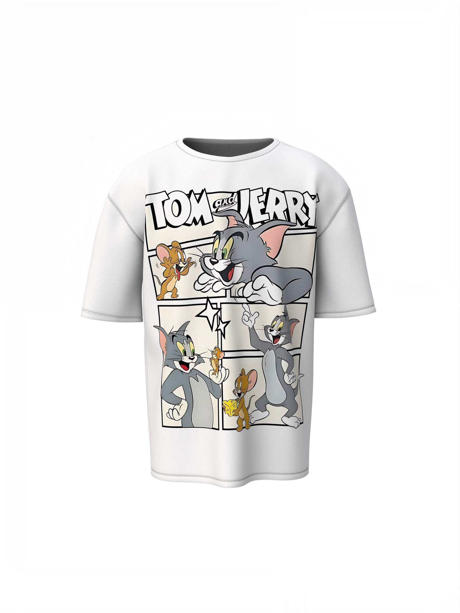 Tom Jerry Comic Oversized T-Shirt Premium Streetwear Art